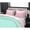 thumbnail image 5 of DNG Creations 1 Piece Reversible Diamond Pattern Comforter ( Aqua-Blue/Light Pink Colour ) 550 GSM All - Season 100% Egyptian Cotton, 800 TC - California King - Size, 5 of 7