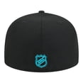 thumbnail image 4 of Men's New Era  Black San Jose Sharks Core 59FIFTY Fitted Hat, 4 of 7