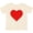 Natural, variant on Inktastic Red Heart Boys or Girls Baby T-Shirt