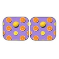 thumbnail image 7 of Haiem Yellow Lemon And Orange Windshield Sun Shade: Universal Foldable 2-Piece Car Front Window Sunshade - Blocks Uv Rays, And Reduces Heat,Essential Car Accessory Medium, 7 of 7
