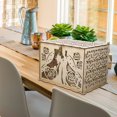 thumbnail image 4 of Wedding Reception Card Collecting Box Hollow Wooden Box Exquisite Wedding Card Gift Box, 4 of 8
