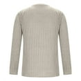 thumbnail image 6 of GuangCheng Mens Textured Knit Tops Casual Stretch Ribbed Long Sleeve Warm Fall Blouses Shirts, 6 of 6
