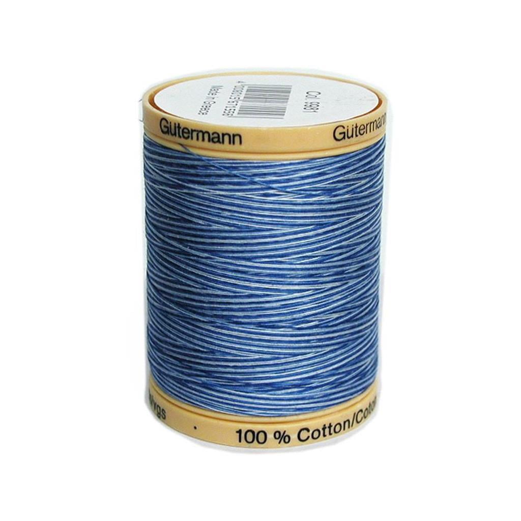 Gutermann 876 Yd Natural Cotton Thread-Blue Awakening