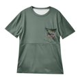 thumbnail image 4 of MEZZALL T-Shirts Mode Décontractée Confortables pour Femmes, Fermeture Éclair, Maternité, Allaitement, Tendance Quotidienne L, 4 of 4