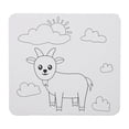 thumbnail image 2 of DIY Predrawn  Animal Outline Painting Board With Recessed Stand On Back For Kids Educational Fun, 2 of 8