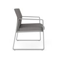 thumbnail image 4 of Gansett Reception Waiting Room Bariatric Chair / Silver Steel / Light Gray, 4 of 7