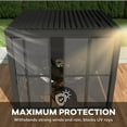 thumbnail image 5 of Mirador 111S Outdoor Pergola Aluminum Sliding PC Door w/Handle 10' Side, 4 Panels, Dark Grey(Not Pergola), 5 of 9