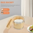 thumbnail image 5 of MLINS 3pcs Wooden Bucket Sushi Rice Container Cooked Rice Bucket Cooked Rice Barrel, 5 of 8