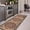 Brown/Multi-42, variant on Ultra-Thin Washable Vintage Area Rug - 3x5 Boho Entryway Rug Oriental Medallion Living Room Mat Non-Slip Non-Shedding Stain Resistant Indoor Accent Carpet for Kitchen Bedroom, Black/White