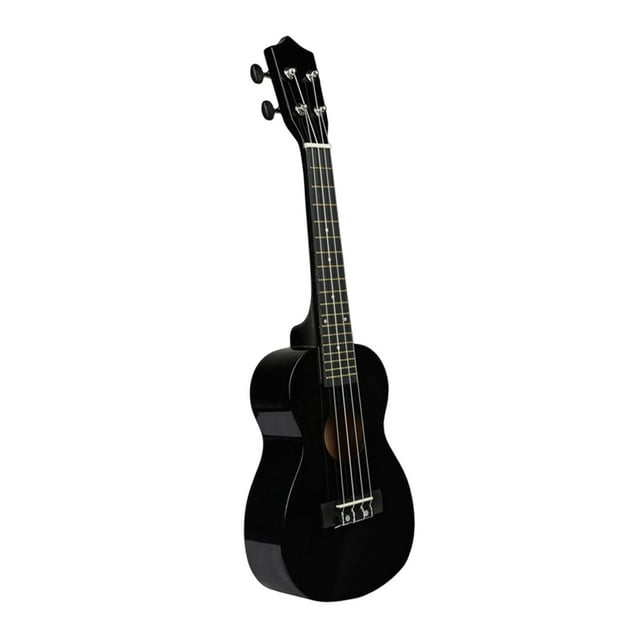 Ukulele Guitar Toy String Guitar Ukulele Musical Early Educational 4 Adjustable Strings Classical Musical Instrument for Boys Girls Beginner Black