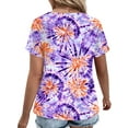 thumbnail image 2 of 3XL Womens Tops Plus Size Summer V Neck Tees Going Out Pleated Shirts YH008 3X-Large, 2 of 5