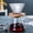 Clear, variant on Reusable Glass Pour Over Coffee Maker with Removable Wooden Base for Hand Brewed Drip Coffee
