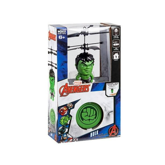 Marvel Licensed Hulk 3.5 Inch Flying Figure IR UFO Big Head Helicopter - 33244
