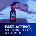 thumbnail image 5 of Vicks NyQuil Cold and Flu Liquid, Nighttime Cold and Flu Medicine for Adults, Elderberry, 12 Fl oz, 5 of 10