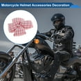 thumbnail image 3 of Accesorios para Casco de Motocicleta Decoración Lazos a Cuadros para Cascos de Motocicleta Bicicleta Esquí Rosa Claro Stickers 1 Juego, 3 of 6