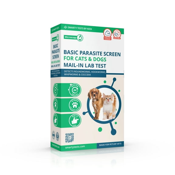 Basic Fecal Parasite Screen Mail in Lab Test for Cats  Dogs (Ova  Parasite)
