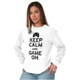 thumbnail image 4 of Vintage Keep Calm Video Game On Nerd Long Sleeve TShirt Men Women Brisco Brands S, 4 of 6