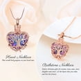 thumbnail image 4 of Heart Urn Ashes Necklace for Women Tree of Life Cremation Crystals Ash Pendant Loved One Memorial Jewelry, 4 of 6
