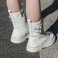 thumbnail image 5 of Splozh Little Kid Boots for Toddler Boots for Girls Boys Girls Toddler Snow Boots Waterproof Outdoor Winter Shoes(Toddler/Little Kids/Big Kids) White,US 11, 5 of 5
