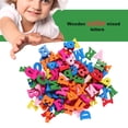 thumbnail image 2 of Topb 1.5x1.5cm Wood Painted Colorful Preschool Education Wall Letter 100 Piece Pack, 2 of 6