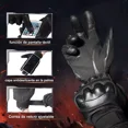 thumbnail image 4 of Guantes Pantalla Táctil Cuero De Motocicleta Para Tácticos, 4 of 8