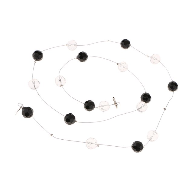 bo de cristal con para diy cortina de puerta boda telones negro Sunnimix Cuentas de la cortina de la puerta