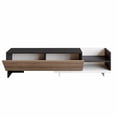 thumbnail image 3 of PARION TV STAND BLACK WHITE WALNUT, 3 of 5