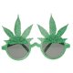 thumbnail image 4 of Matsuzay Novelty Glitter Green Maple Leaf Sunglasses Eye Dress Party Up Funny Glasses Kits de decoración para fiestas, 4 of 6