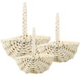thumbnail image 1 of YSNOOWE 3Ud Cesta Tejida A Mano Con Asa Color Beige Para Almacenar Y, 1 of 6