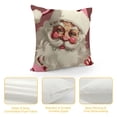 thumbnail image 4 of COMIO  Pink Vintage Santa Christmas Pillow Covers, Santa Decor, Vintage Christmas Pillow Covers, Pink Christmas Decorations Decor, Santa Claus Decorations, 4 of 5