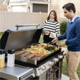 thumbnail image 4 of Blackstone ProSeries Outdoor Griddle, 4-Burner 36” XL Propane Flat Top Grill with Cabinet, Stainless Steel, 4 of 19