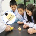 thumbnail image 4 of ColoMX 2 juegos completos de experimentos electrostáticos de fricción con varilla acrílica, varilla de goma, seda y piel para clases de física y proyectos de ferias de ciencias., 4 of 8