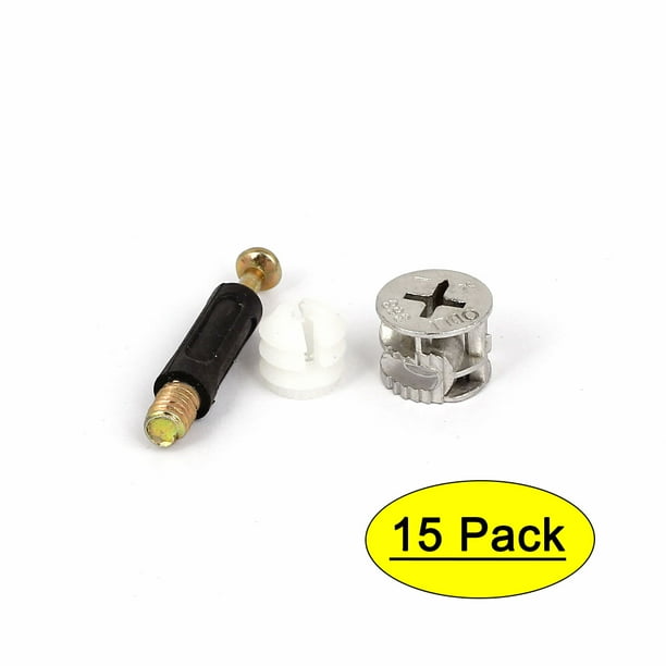 Uxcell 40mm Long Dowel Furniture Connect Assembly Cam Fitting Pre