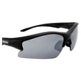 thumbnail image 6 of Epoch Eyewear Brodie Motorcycle Sport Riding Sunglasses Black Frame w/Smoke Lens, 6 of 8