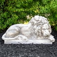 thumbnail image 2 of Northlight 22.5" Gray Lying Down Lion Outdoor Garden Statue, 2 of 5