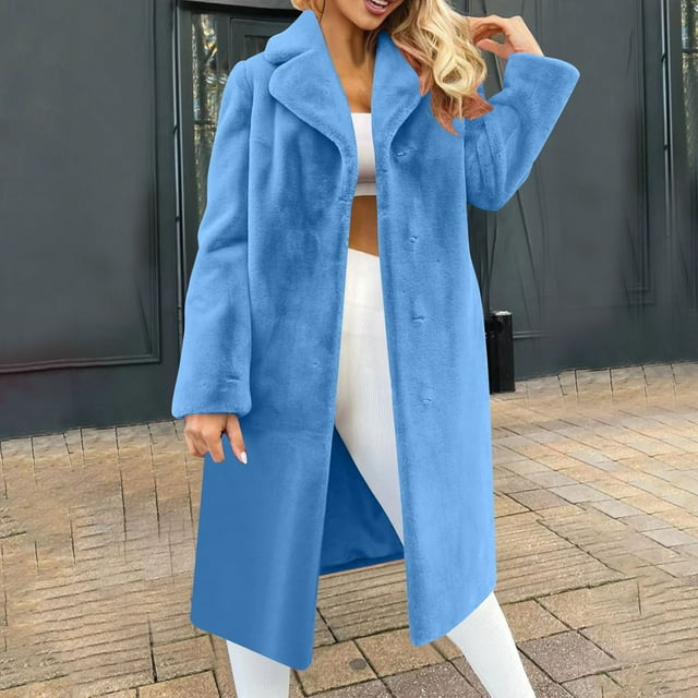Amzcrzy Longues Vestes pour Femmes Manteau de Mode Décontracté à Manches avec Col Rabattu Couleur Unie Hauts à Manches Longues pour Femmes Veste pour Femmes Vêtements pour Femmes Hauts pour Femmes