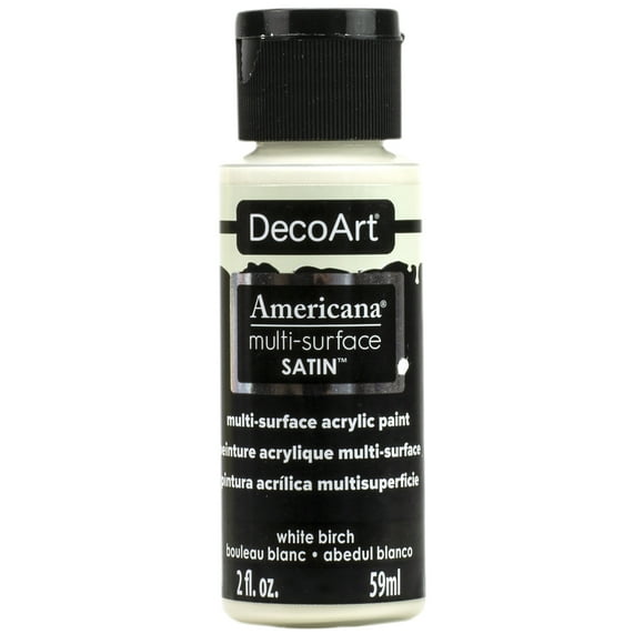 Decoart Americana Multi-Surface Acrylic Color, 2 Oz., White Birch