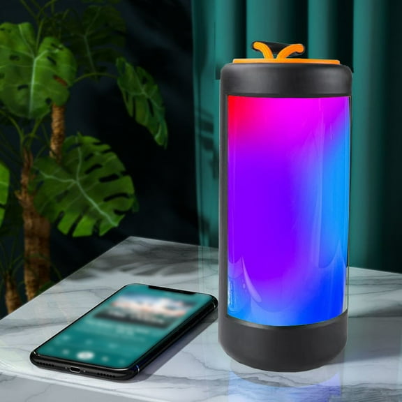 VBVC Portable Speaker With Colored Light Bluetooth Speaker Bluetooth 5.0 Also Compatible With Tfcard,Aux Cable,Usb Flash Drive