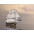 thumbnail image 2 of Beautiful old merchant ship sailing on quiet waters Poster Print, 2 of 2