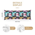 thumbnail image 2 of KLL Ultra Soft Microfiber Body Pillow Cover/Pillowcases 20"x54" with Hidden Zipper Closure-Colorful Alpaca, 2 of 5