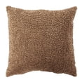thumbnail image 2 of Sorra Home  Indoor Soft-Textured Knife Edge Square Pillow 20 in - Zazzle Taupe, 2 of 5