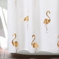 thumbnail image 4 of Lush Decor Flamingo Animal Print Shower Curtain, 72x72, Gold, Single, 4 of 4