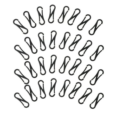 

Weijiyouyu 150Pcs Plastic Spring Hooks Small Spring Hanging Buckle for Lanyard Snap Clip