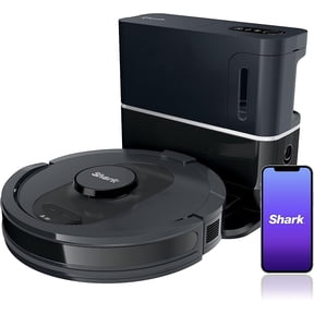 Restored Shark R-AV2501S HEPA Self-Empty Base, Bagless, 30-Day Capacity LIDAR Navigation Perfect for Pet Hair AI Robot Vacuum, Black - (Refurbished)