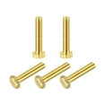 thumbnail image 1 of Unique Bargains Brass Hex Bolts, M4x20mm 5 Pack Fully Thread Grade 4.8 Machine Screws, 1 of 4