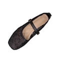 thumbnail image 2 of Ladies 2026 Summer Flat Shoes Solid Color Closed Toe Outdoor Soft Sole Slip On Lightweight Cushioned Orthopedic Arch Support Wide Toe Box Comfort Walking Daily Footwear Black 41, 2 of 5
