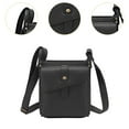 thumbnail image 6 of Segolike Leather Shoulder Bag Adjustable Strap Purse for Woman and Man Commuting Business black, 6 of 8