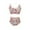 Orange, variant on ZQUUVOU Women's Bikini Set Bikini Print 2-Piece Swimsuit High Waist Swimsuit Floral Print Swimsuit (Green,S)