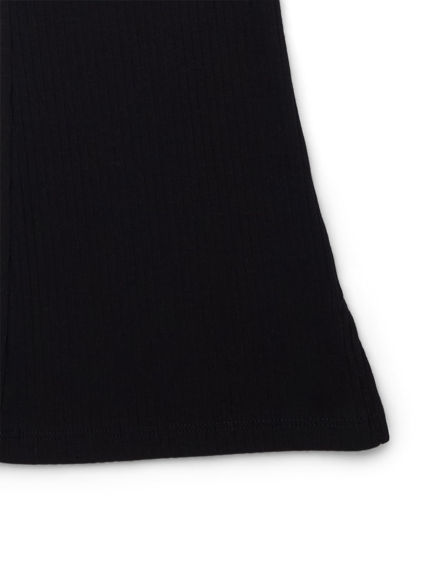 Wonder Nation Girls Ribbed Flare Pants, Sizes 4-18 & Plus