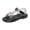 1Black, variant on Toddler Girls Jelly Sandals Princess Dress Flat Shoes Summer Casual Glitter Beach Shoes Waterproof Fisherman Gladiator Shoes Pink 8 Toddler